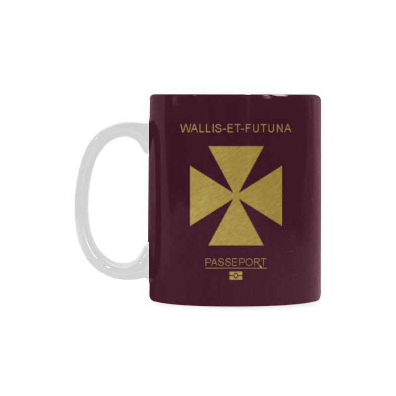 Wallis and Futuna Passport White Mug One Style One Size Red - Polynesian Pride