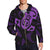 Maori Purple Mangopare Zip Hoodie - Polynesian Pride