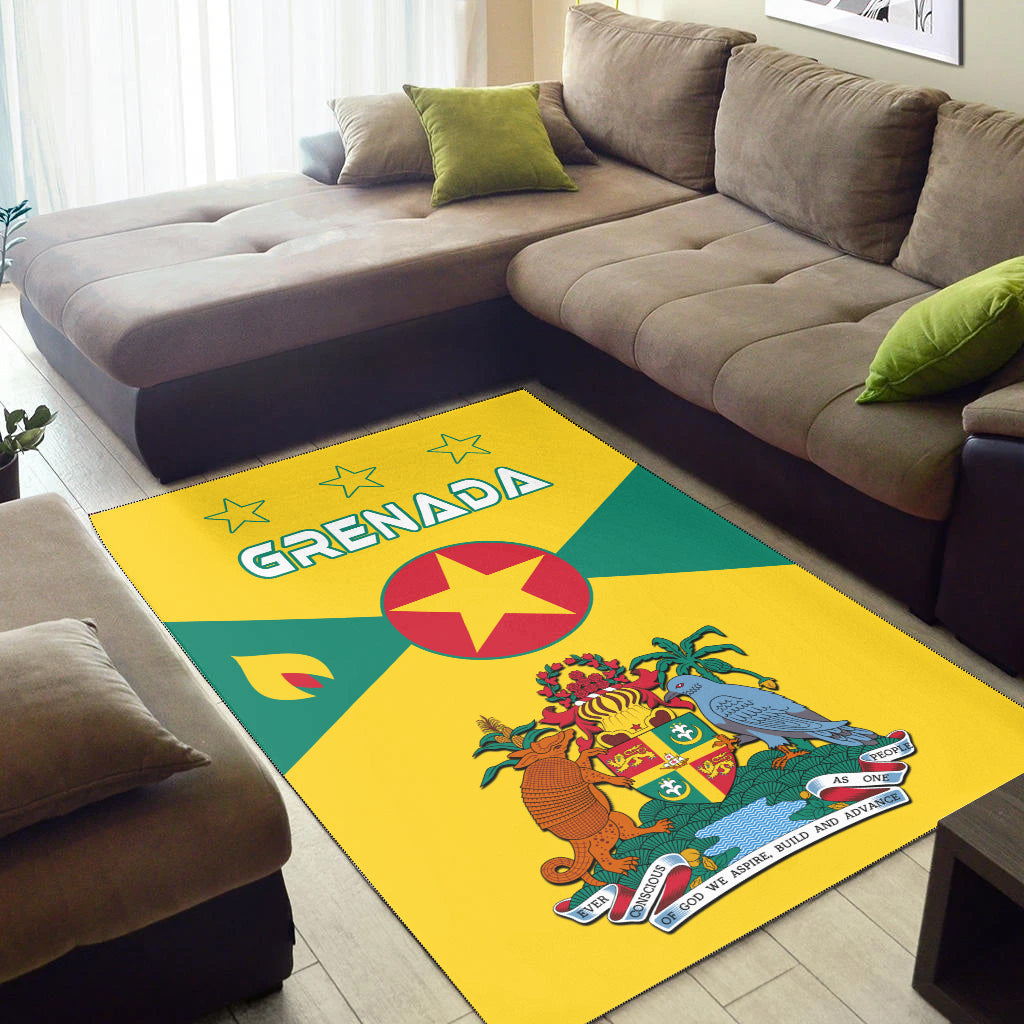 Grenada Area Rug Power Grenada Mix Coat of Arms LT13 - Polynesian Pride