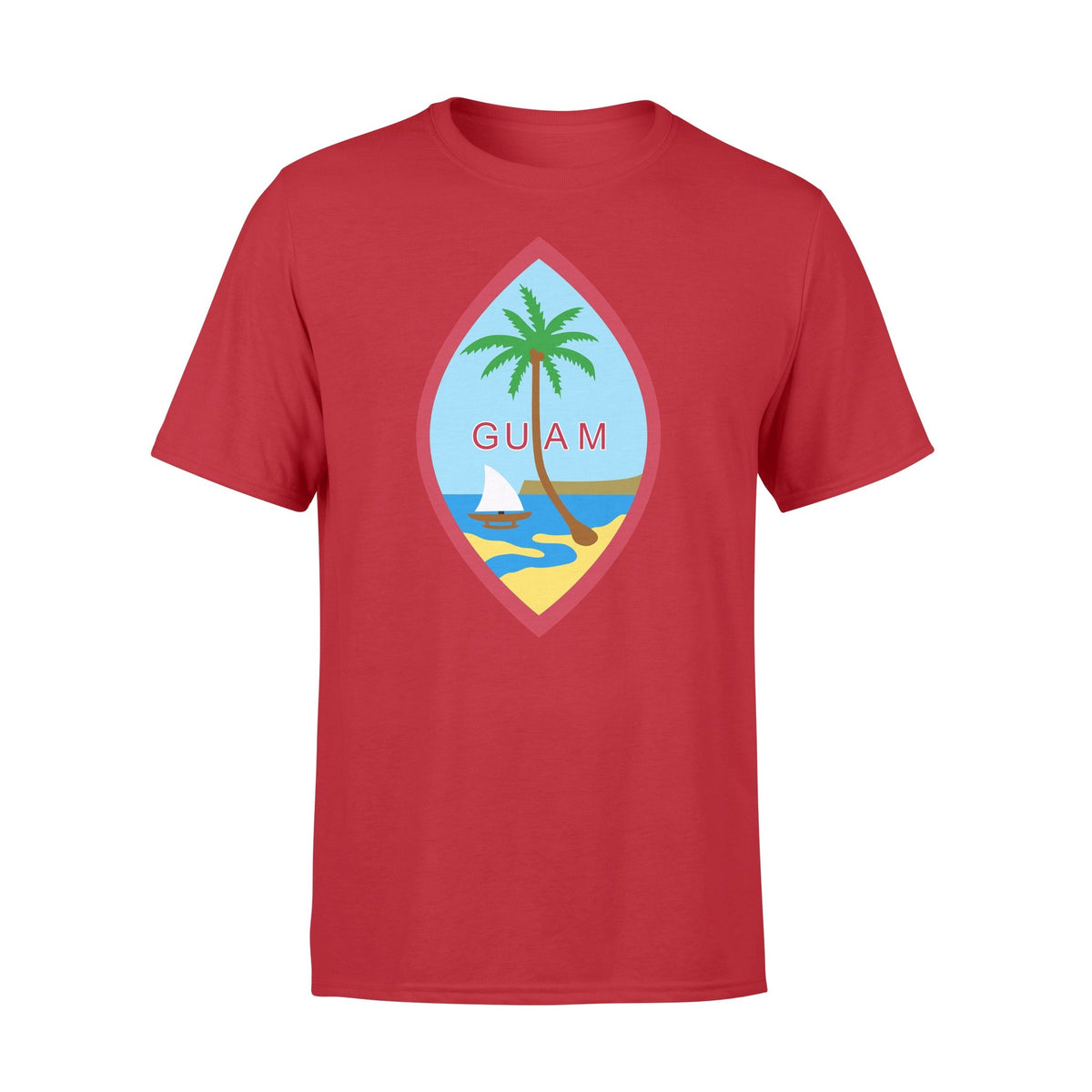 Guam T Shirt Guam Coat of Arm - Polynesian Pride
