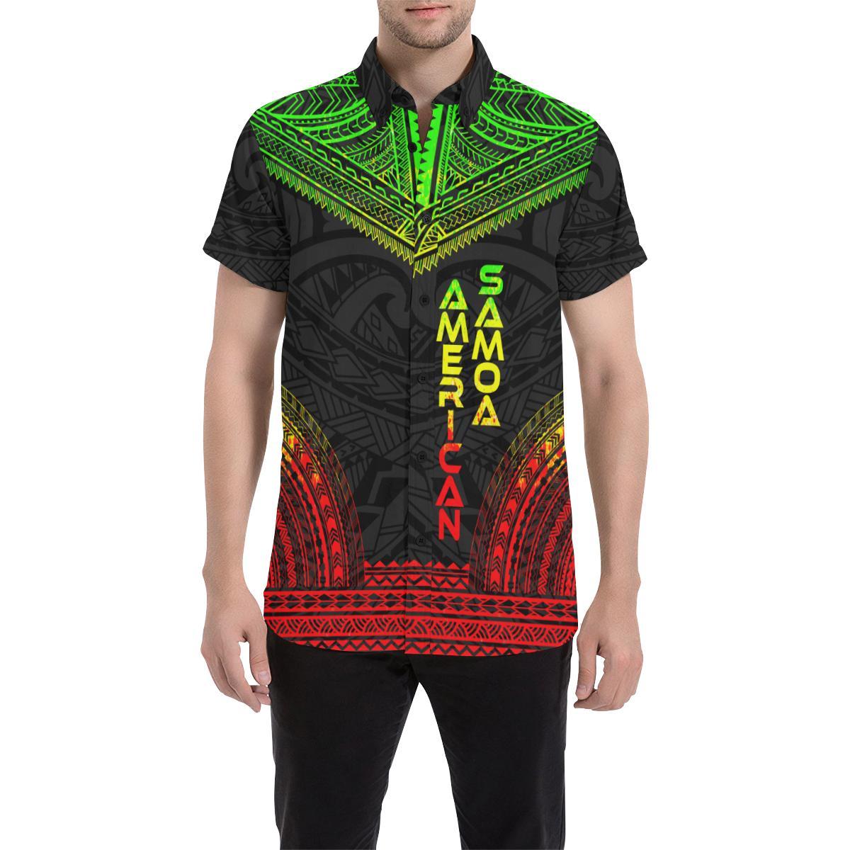 American Samoa Polynesian Chief Shirt - Reggae Version - Polynesian Pride