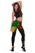 Vanuatu Heart Polynesian Women Leggings Turtle Sand Drawings LT13 Black - Polynesian Pride