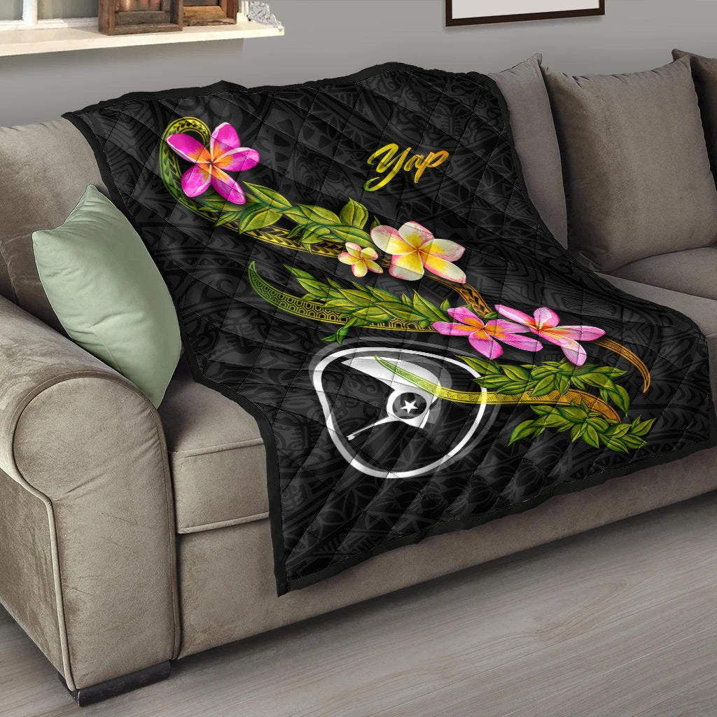 Yap Polynesian Quilt - Plumeria Tribal - Polynesian Pride