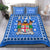 Fiji Bedding Set Pattern - Fijian Tapa Pattern Original LT13 Blue - Polynesian Pride