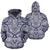 Polynesian Tribal Hoodie 04 Unisex White - Polynesian Pride