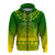 Custom Cook Islands Turtle With Tribal Zip Hoodie LT12 - Polynesian Pride