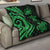 Samoa Premium Quilt - Green Tentacle Turtle - Polynesian Pride