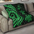 Guam Polynesian Premium Quilt - Green Tentacle Turtle - Polynesian Pride