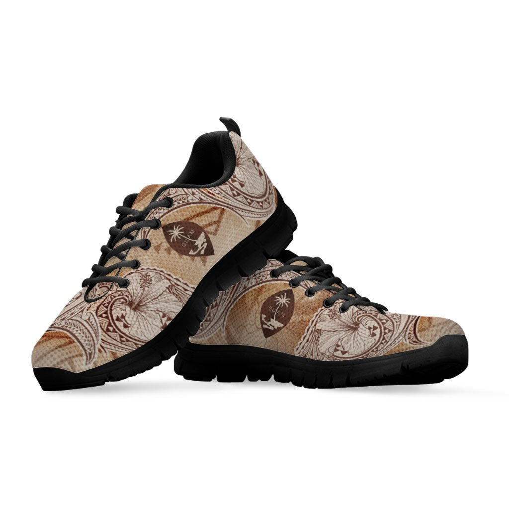 Guam Sneakers - Hibiscus Flowers Vintage Style - Polynesian Pride