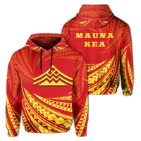 Hawaiian Mauna Kea Polynesian Hoodie Tornado Style Unisex White - Polynesian Pride