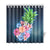 Pineapple Hibiscus Pattern Shower Curtain 177 x 172 (cm) Blue - Polynesian Pride