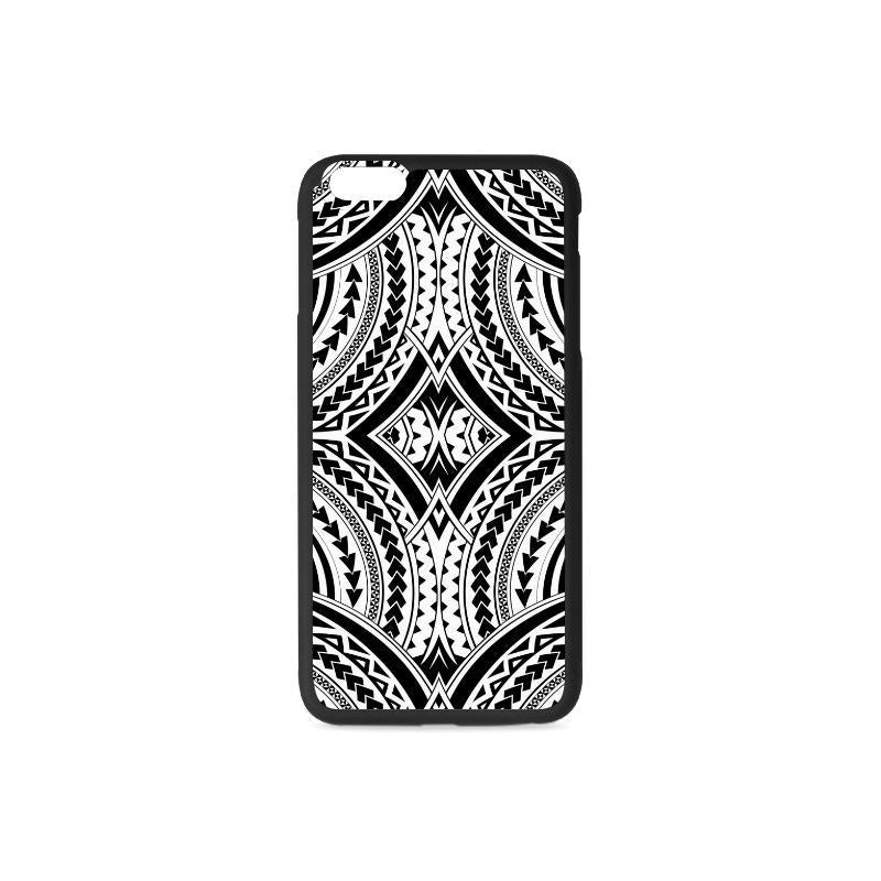 Polynesian 12 Rubber Phone Case One Size iPhone 6/6s Plus Black - White - Polynesian Pride