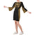 Hawaii Bell Sleeve Dress - Yellow Polynesian Pattern Women Black - Polynesian Pride