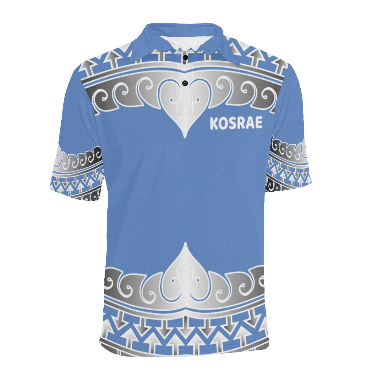 Kosrae Polo Shirt Kosrae Wave Style - Polynesian Pride
