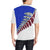 Maori Fern White and Blue Polo T Shirt - Polynesian Pride