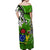 Cook Islands Off Shoulder Long Dress Be Unique Green LT13 - Polynesian Pride