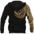 New Zealand Maori Tattoo Hoodie Gold - Polynesian Pride