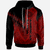 American Samoa Hoodie Red Color Symmetry Style Unisex Black - Polynesian Pride