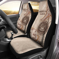 American Samoa Car Seat Cover - Hibiscus Flowers Vintage Style - Polynesian Pride