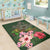 Hawaii Turtle Tropical Flower Area Rug - Deni Style - AH - Polynesian Pride