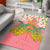 Hawaii Turtle Couple Plumeria Valentine Pattern Area Rug - Bond Style - AH - Polynesian Pride