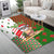 Hawaiian Santa Claus Mele Kalikimaka Area Rug - Red - Angus Style - AH - Polynesian Pride