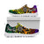 American Samoa Custom Personalised Sneakers - Rainbow Polynesian Pattern - Polynesian Pride