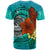 American Samoa T Shirt Tropical Flowers Style - Polynesian Pride