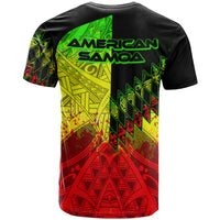 American Samoa T Shirt Reggage Color Symmetry Style - Polynesian Pride