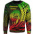 American Samoa Sweatshirt - Wings Style Reggae Color Unisex Black - Polynesian Pride