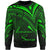 American Samoa Sweatshirt - Cross Style Green Color Unisex Black - Polynesian Pride