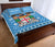 Fiji Quilt Bed Set Pattern - Fijian Tapa Pattern Blue LT13 - Polynesian Pride