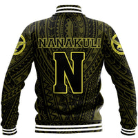 Hawaii Baseball Jacket - Nanakuli High School Hawk Polynesian Baseball Jacket - AH - Polynesian Pride