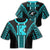 Hawaii - Kapolei High Football Jersey Crop Top T-shirt - AH Crop T-shirt Turquoise - Polynesian Pride