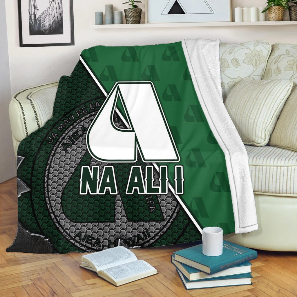 Hawaii Blanket - Aiea High Preimum Blanket - AH White - Polynesian Pride