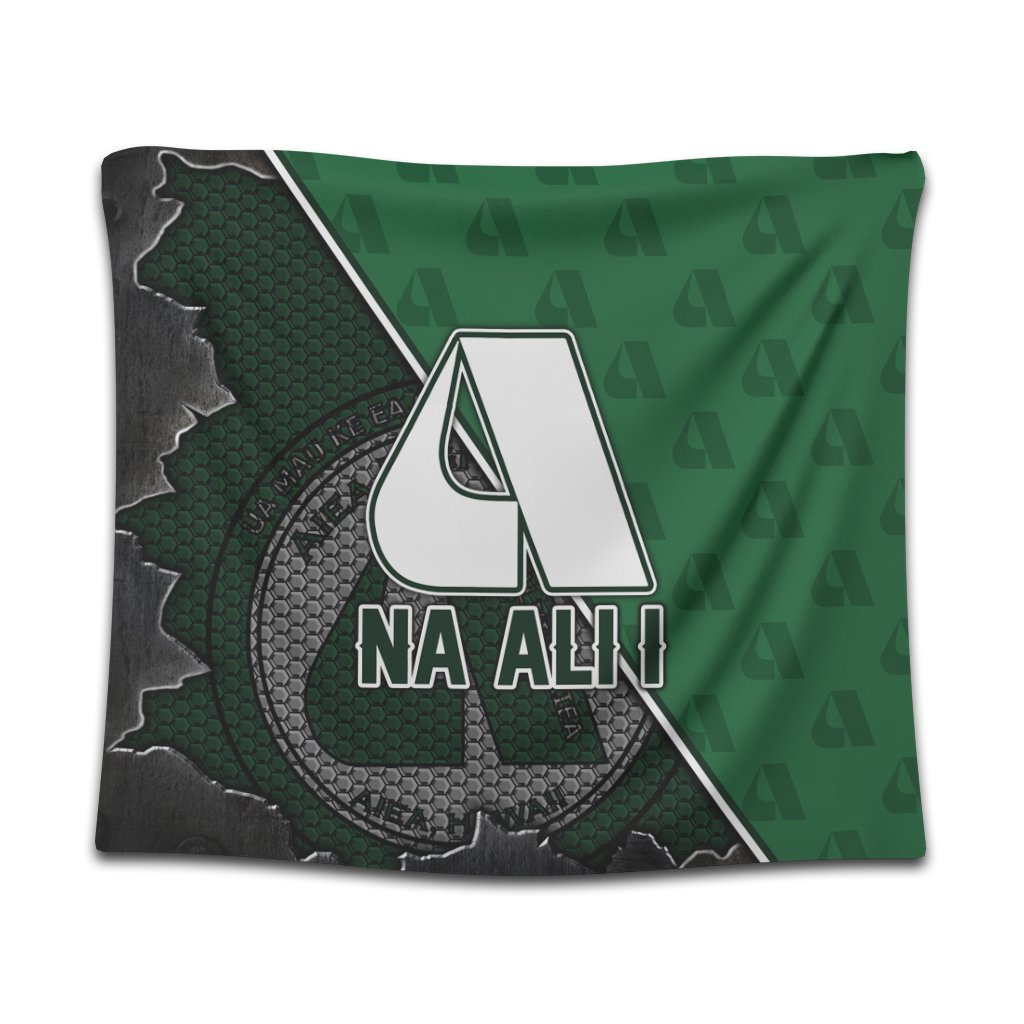 Hawaii - Aiea High Tapestry - AH Wall Tapestry Large 104" x 88" Green - Polynesian Pride