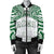 Hawaii Bomber Jacket - Kanaka Aiea High School Women's Bomber Jacket Demodern Style AH White - Polynesian Pride