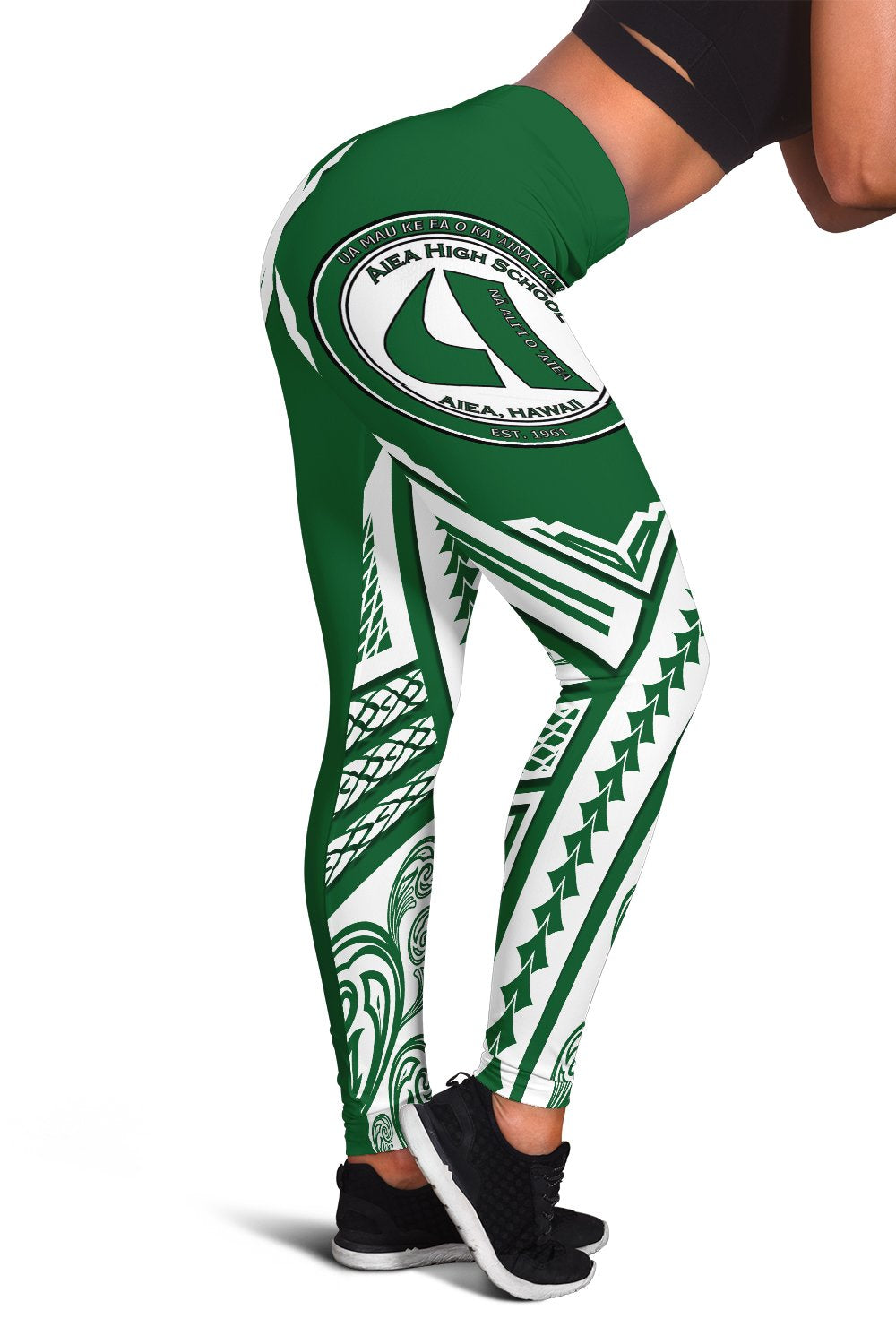 Hawaii - Aiea High Leggings - AH Green - Polynesian Pride