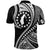 Aitutaki Cook Islands Polo Shirt Black Polynesian Wave Style LT9 - Polynesian Pride
