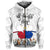 Custom Philippines Hoodie All Saints Day LT9 Zip Hoodie White - Polynesian Pride