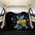 Aloha Hibiscus Art Back Seat Cover AH One Size Black Back Car Seat Covers - Polynesian Pride