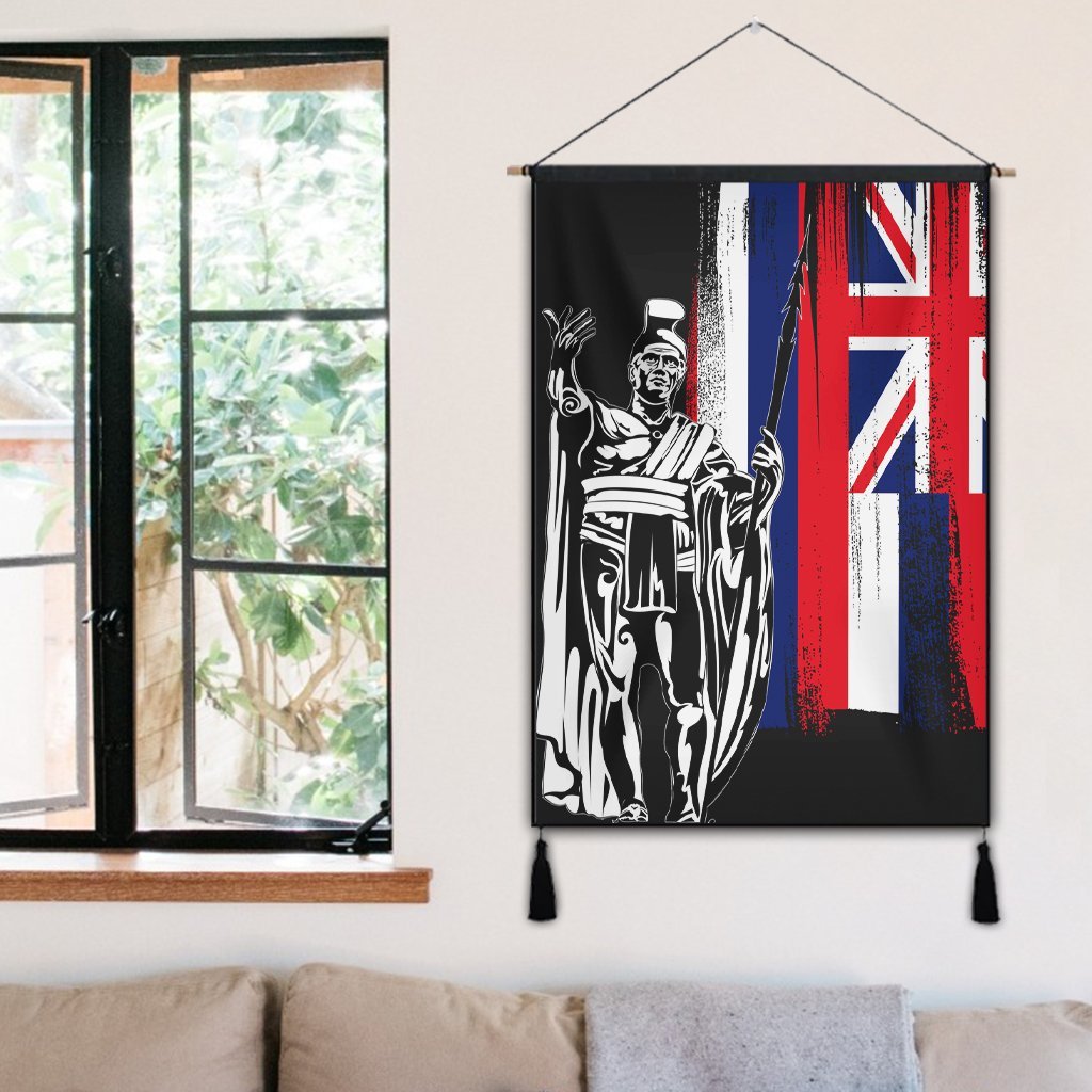Hawaiian - Hawaii King Flag Hanging Poster - AH - Polynesian Pride