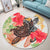 Hawaiian - Hawaii Turtle Art Hibiscus Round Carpet - AH - Polynesian Pride