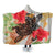 Hawaiian - Hawaii Turtle Art Hibiscus Hooded Blanket - AH Hooded Blanket White - Polynesian Pride