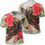 Hawaiian Hawaii Turtle Art Hibiscus Polo Shirt Unisex Black - Polynesian Pride