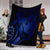 Hawaii Blanket - Hawaii Turtle Hibiscus Polynesian Vintage Premium Blankets - Blue - AH - Polynesian Pride