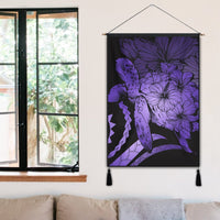 Hawaiian - Hawaii Turtle Hibiscus Polynesian Vintage Hanging Poster - Purple - AH - Polynesian Pride