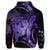 Hawaiian Hawaii Turtle Hibiscus Polynesian Vintage Zip Hoodie Purple - Polynesian Pride
