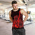 Hawaiian - Hawaii Ukulele Flower Tank Top - Red - AH - Polynesian Pride