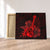 Hawaiian - Hawaii Ukulele Flower Canvas - Red - AH Canvas Poly-cotton - Polynesian Pride